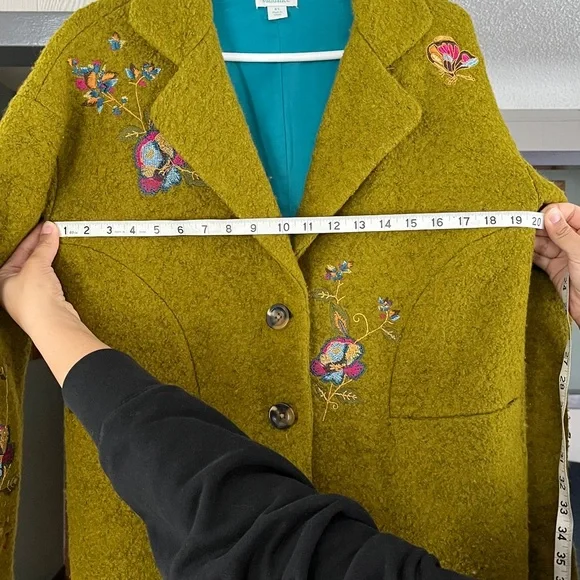 Sundance Wool blend fairy whimsical peacoat - Picture 13 of 14